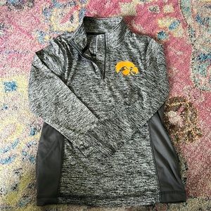 Iowa Hawkeyes base layer pullover mock half zip